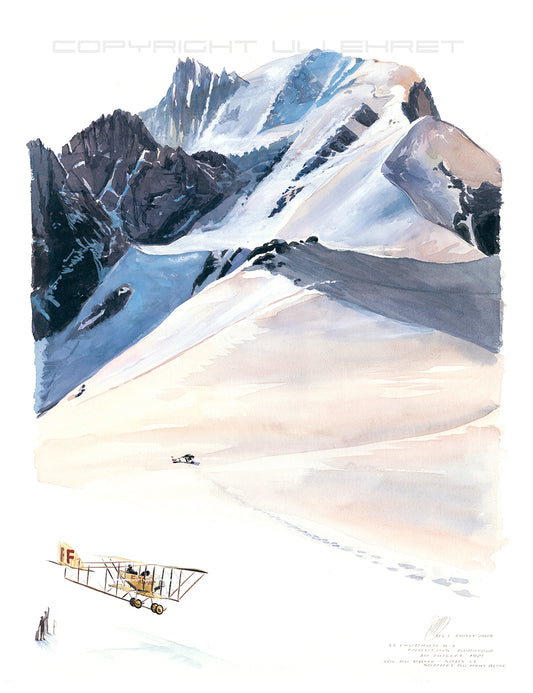 #0773 ""Landing on the Mont Blanc Ridge""