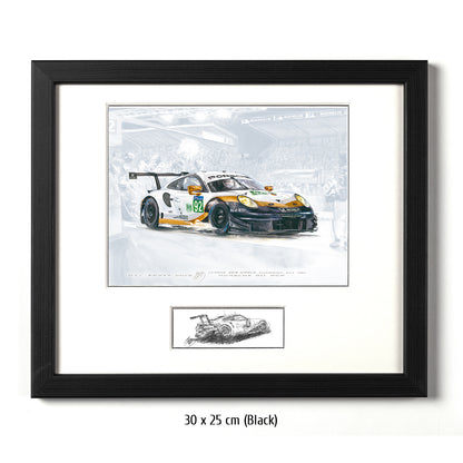 #0804 J ""Porsche 911 RSR #92 gold""
