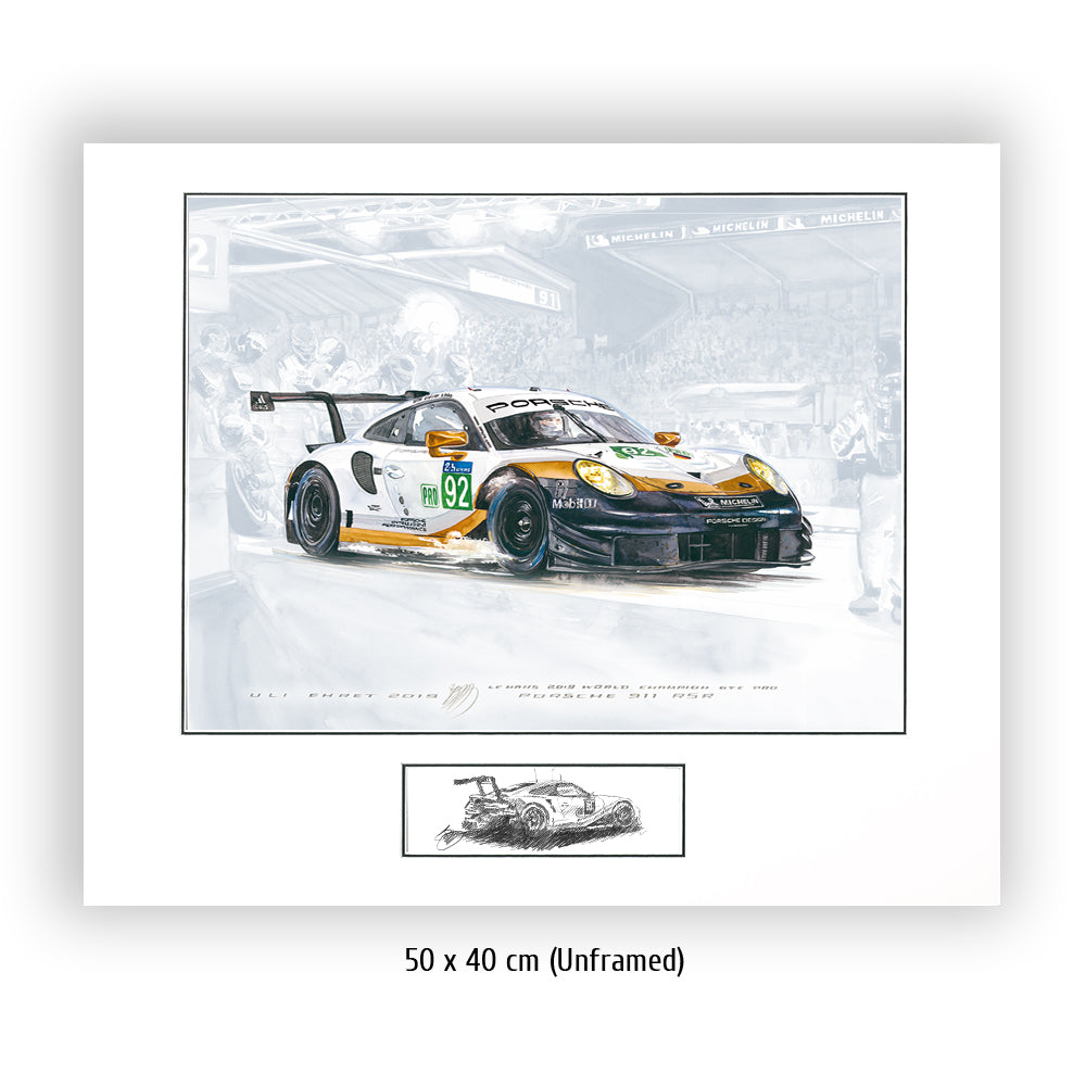 #0804 J ""Porsche 911 RSR #92 gold""