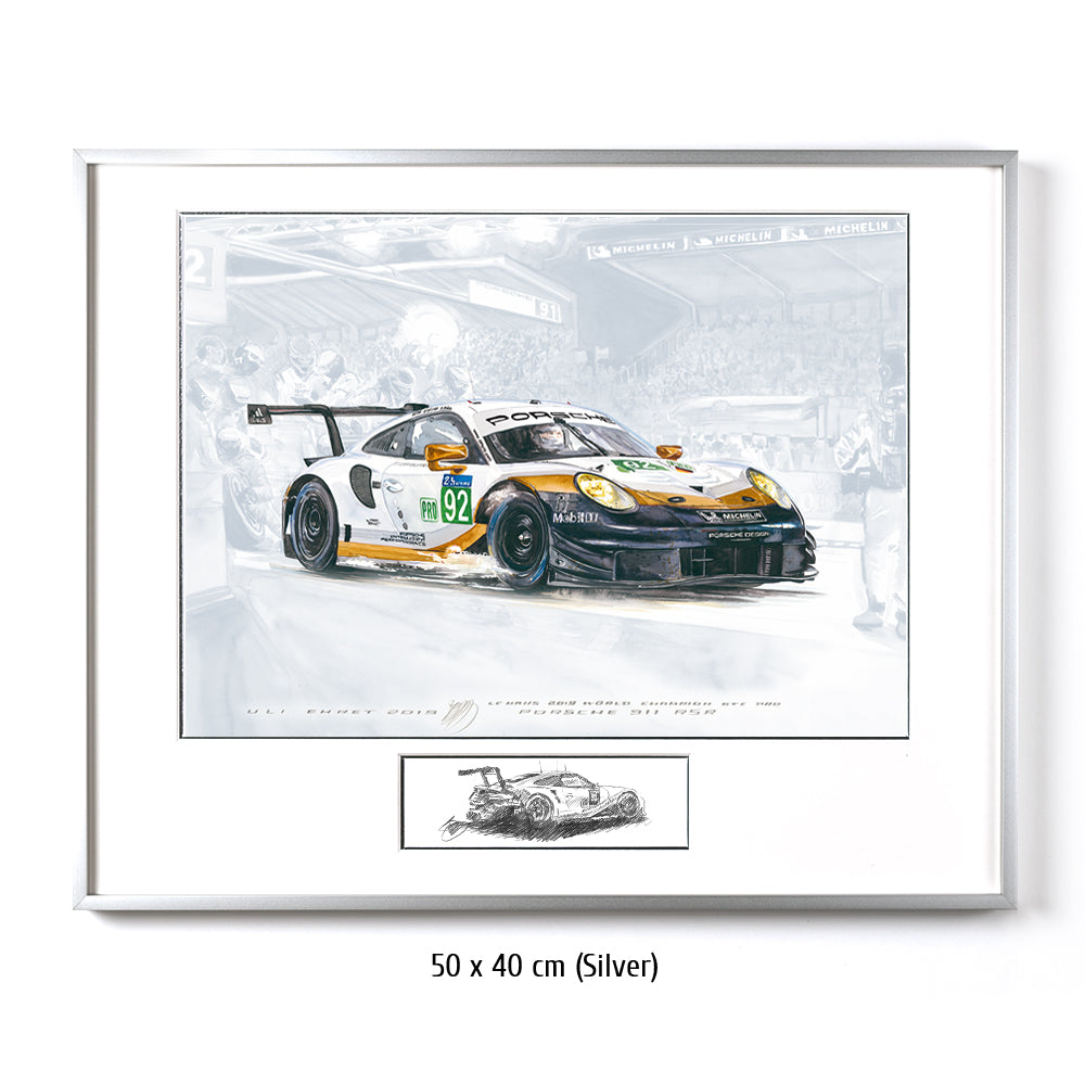 #0804 J ""Porsche 911 RSR #92 gold""
