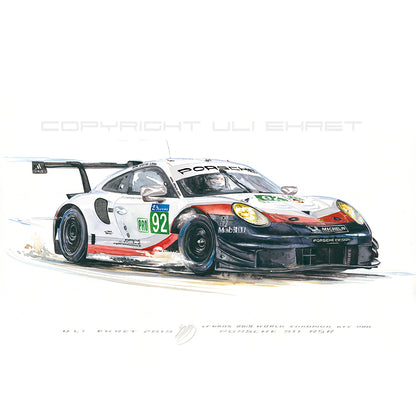 #0804 B  "Porsche 911 RSR #92"