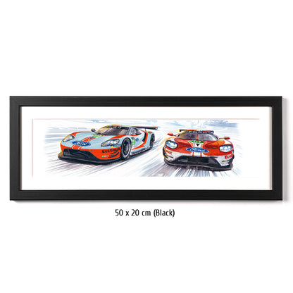 #0813 B  'Ford GT #69 & #67 Le Mans 2019'