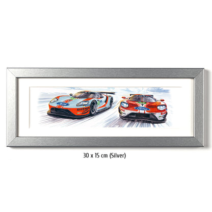 #0813 B  'Ford GT #69 & #67 Le Mans 2019'