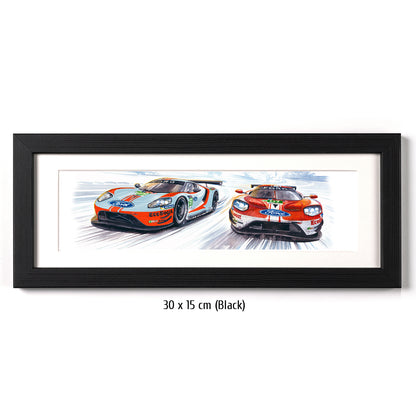 #0813 B  'Ford GT #69 & #67 Le Mans 2019'