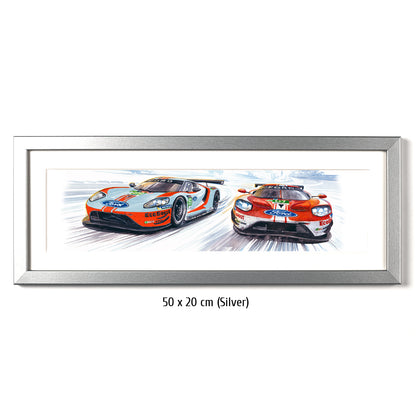 #0813 B  'Ford GT #69 & #67 Le Mans 2019'