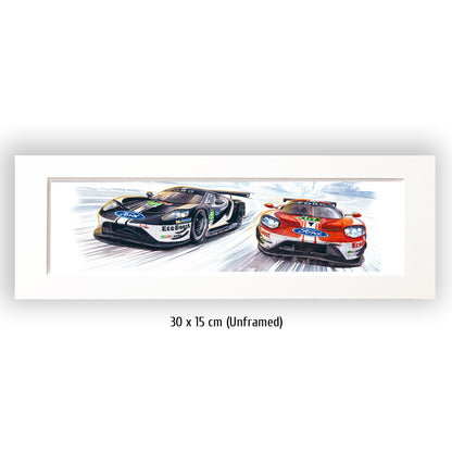 #0813  'Ford GT #66 & #67  Le Mans 2019'