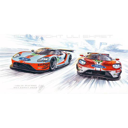 #0813 B 'Ford GT #69 & #67 Le Mans 2019