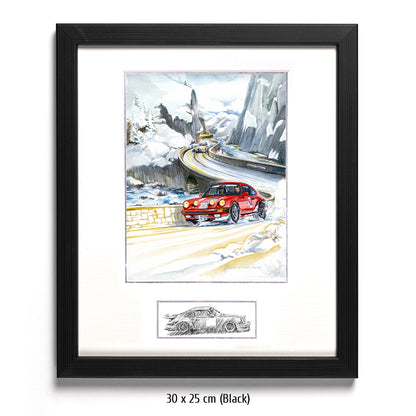 #0826  "Porsche 911 in Eis und Schnee"