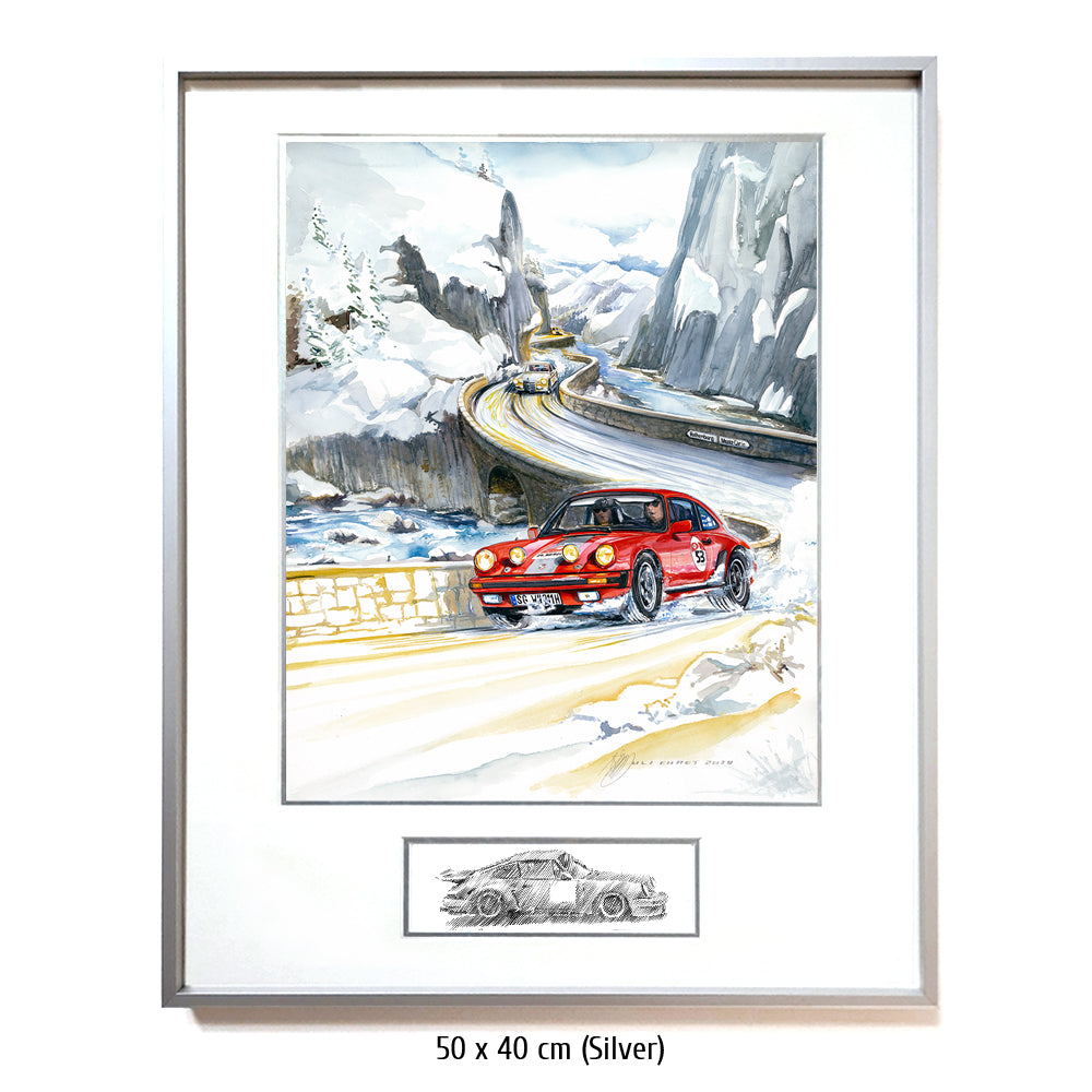 #0826 ""Porsche 911 in ice and snow""