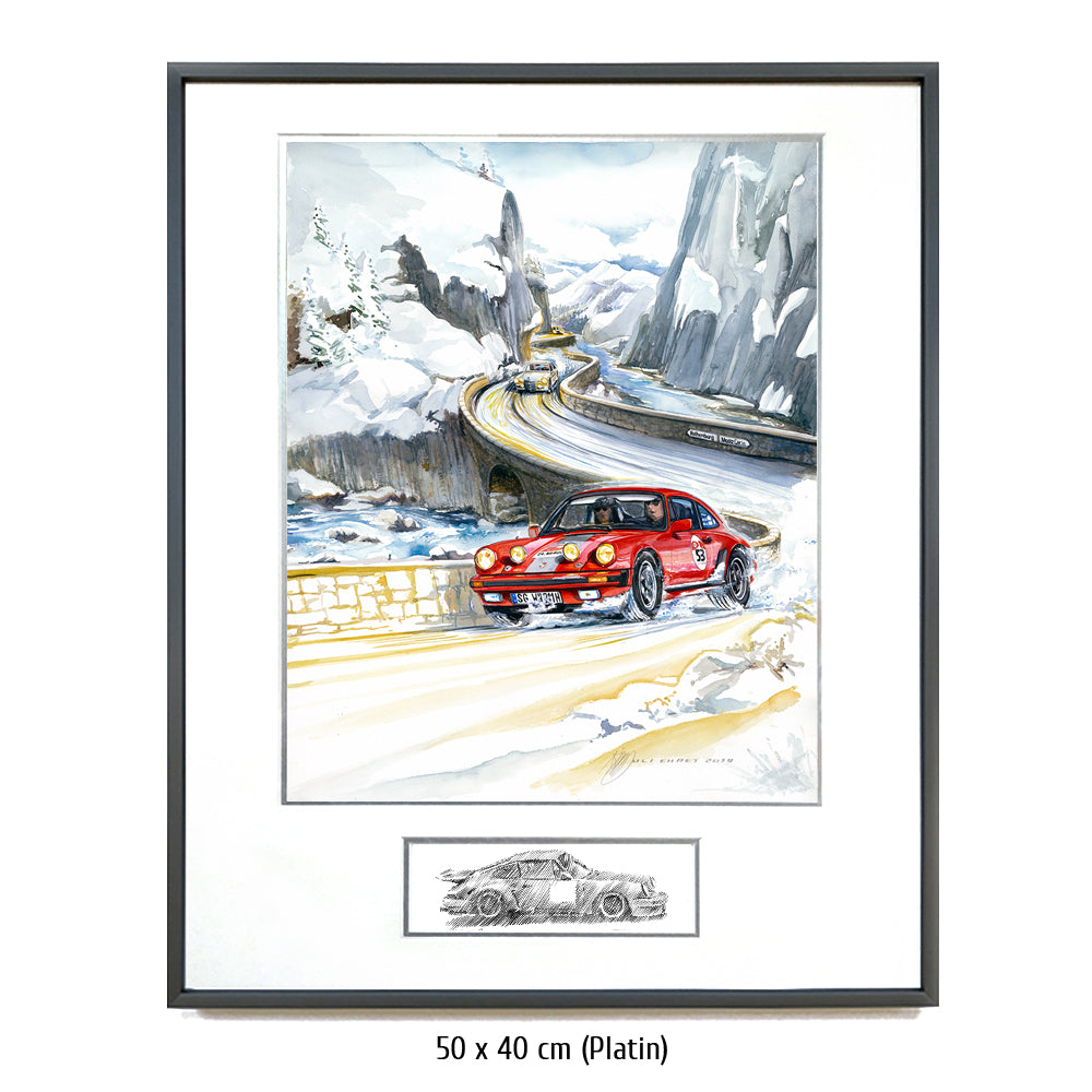 #0826 ""Porsche 911 in ice and snow""