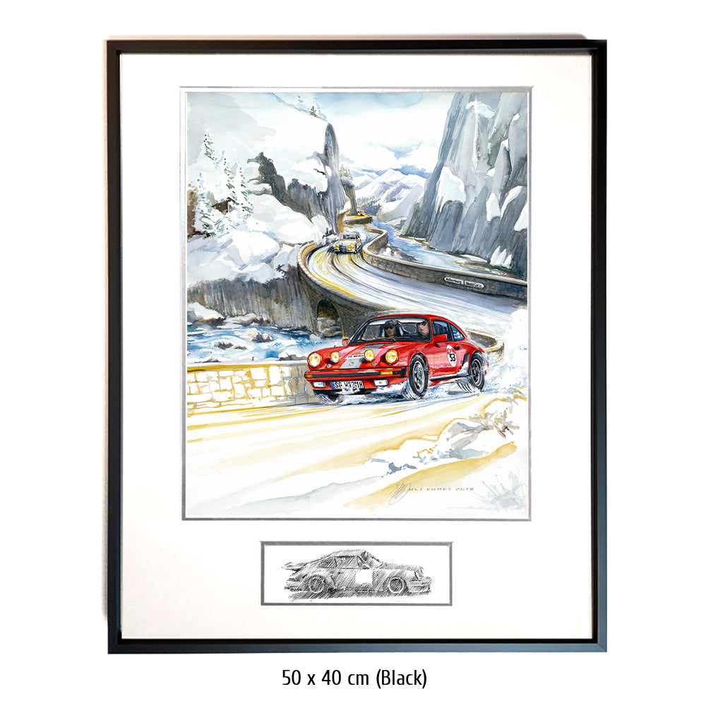 #0826 ""Porsche 911 in ice and snow""